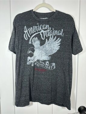 Wrangler Charcoal Graphic 'American Original' Short Sleeve Tee 045